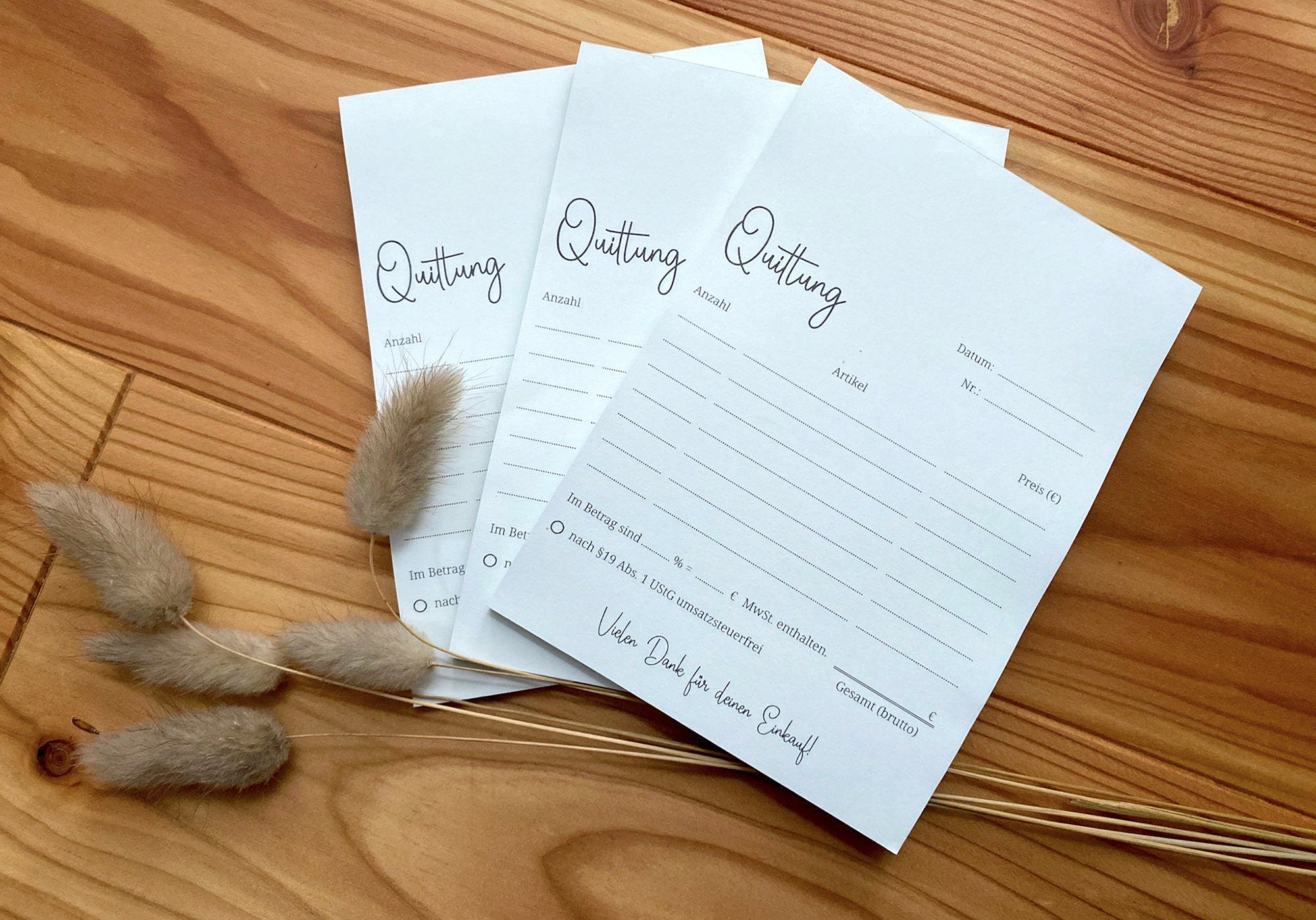 Quittungsblock in Din A6