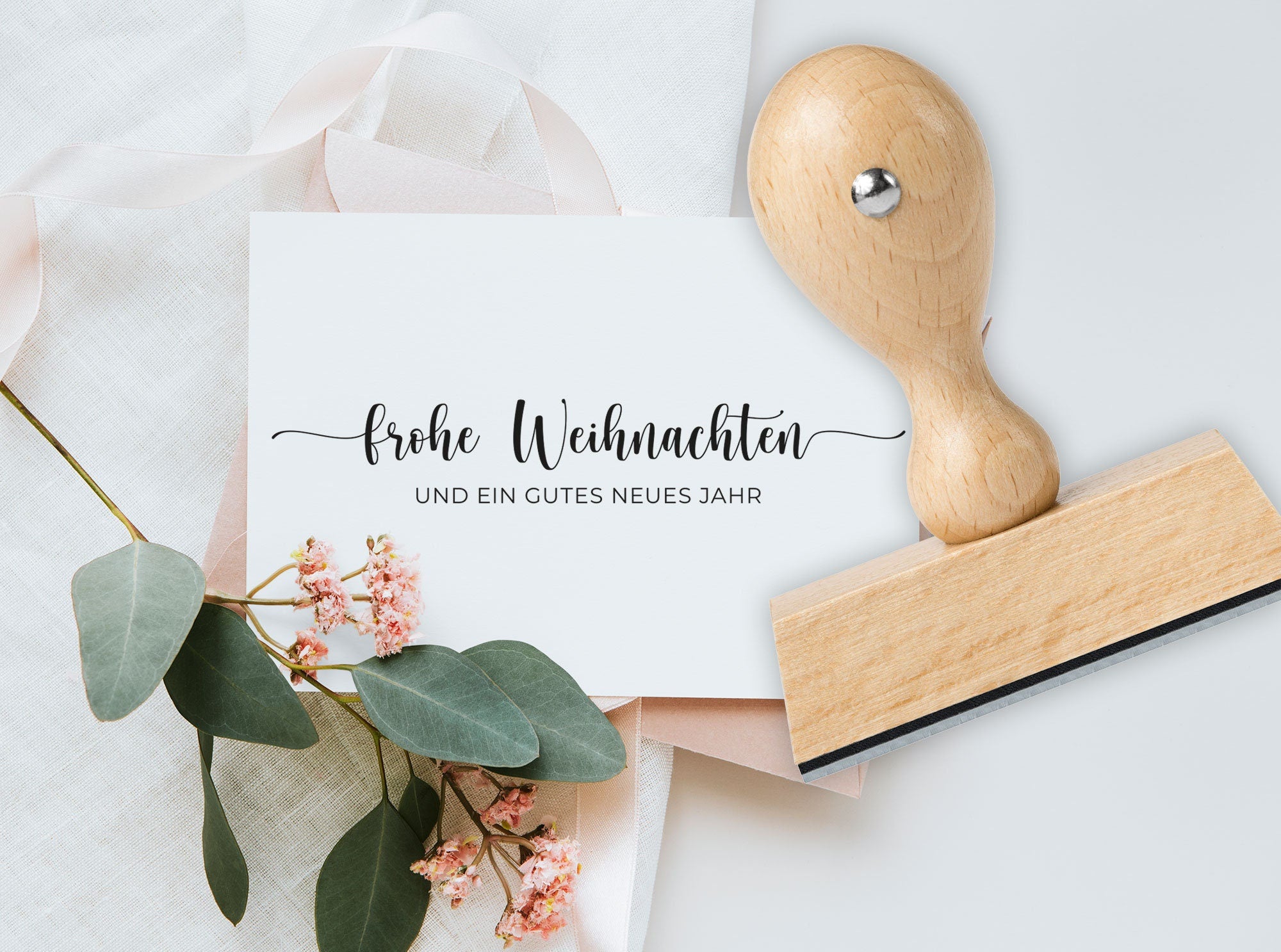 Stempel "Frohe Weihnachten und ein gutes neues Jahr"