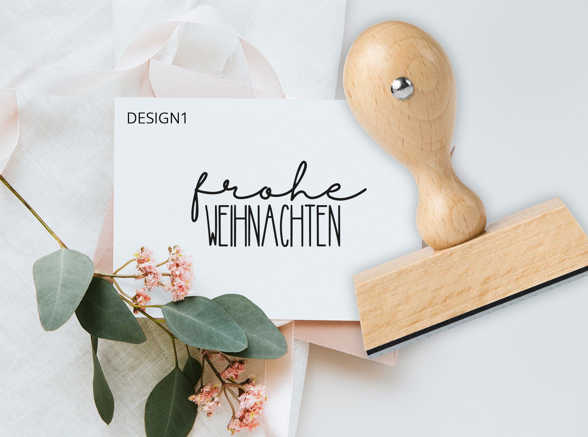 Stempel "frohe Weihnachten"