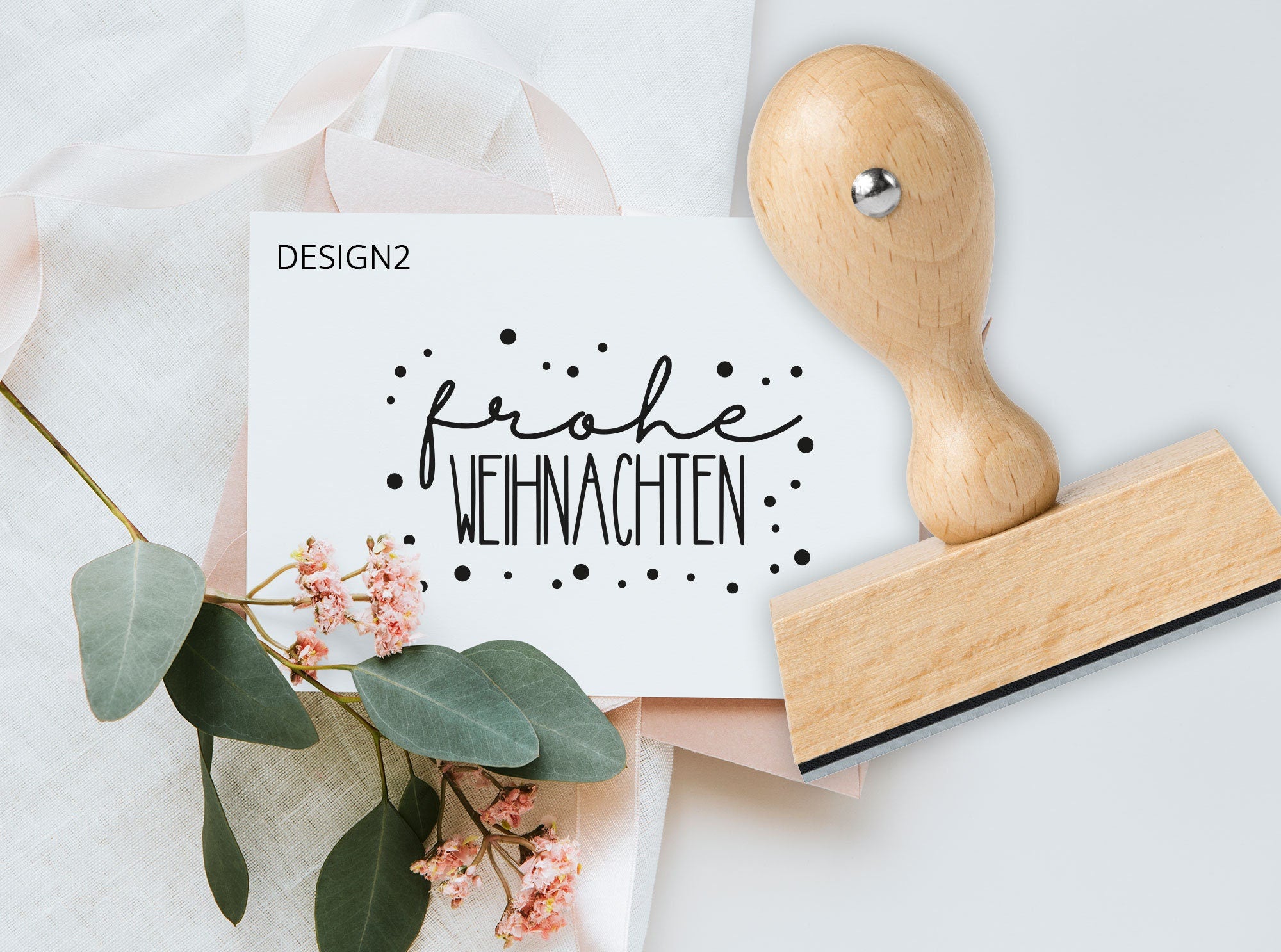 Stempel "frohe Weihnachten"