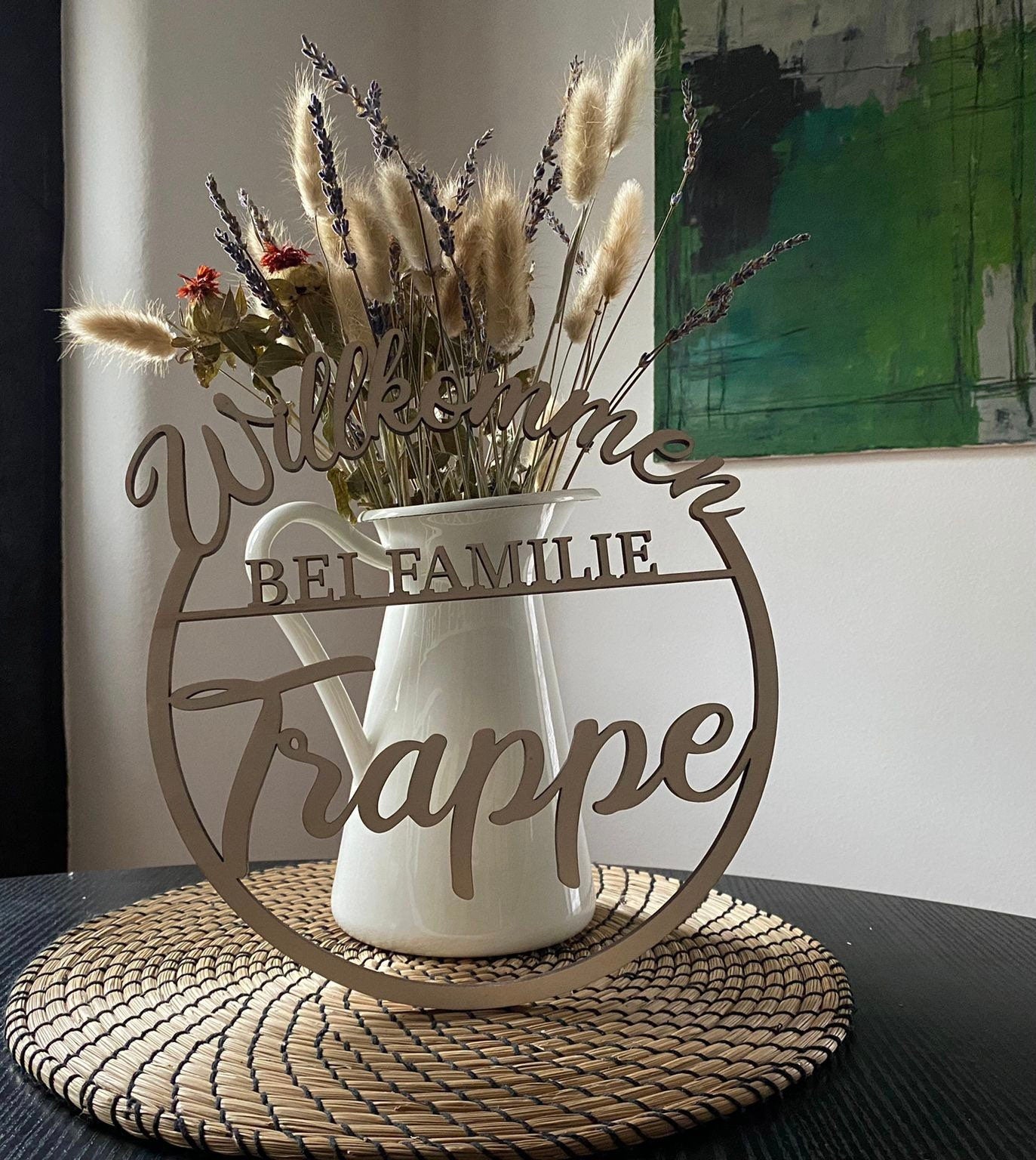 Türkranz „Willkommen bei Familie …“