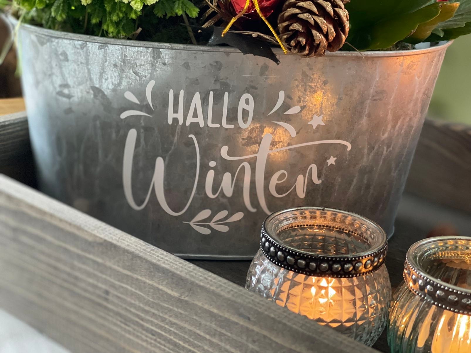 Aufkleber "Hallo Winter"