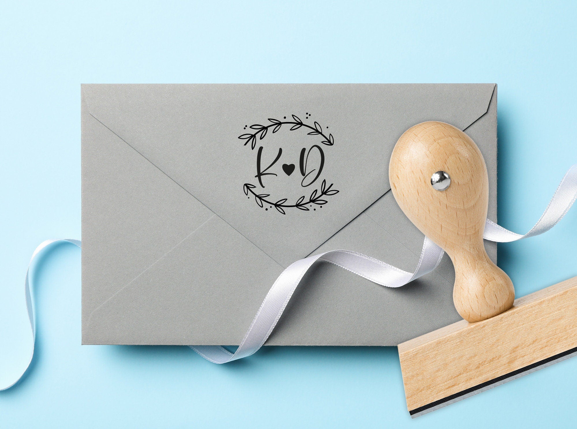 Stempel Initialen mit Herz