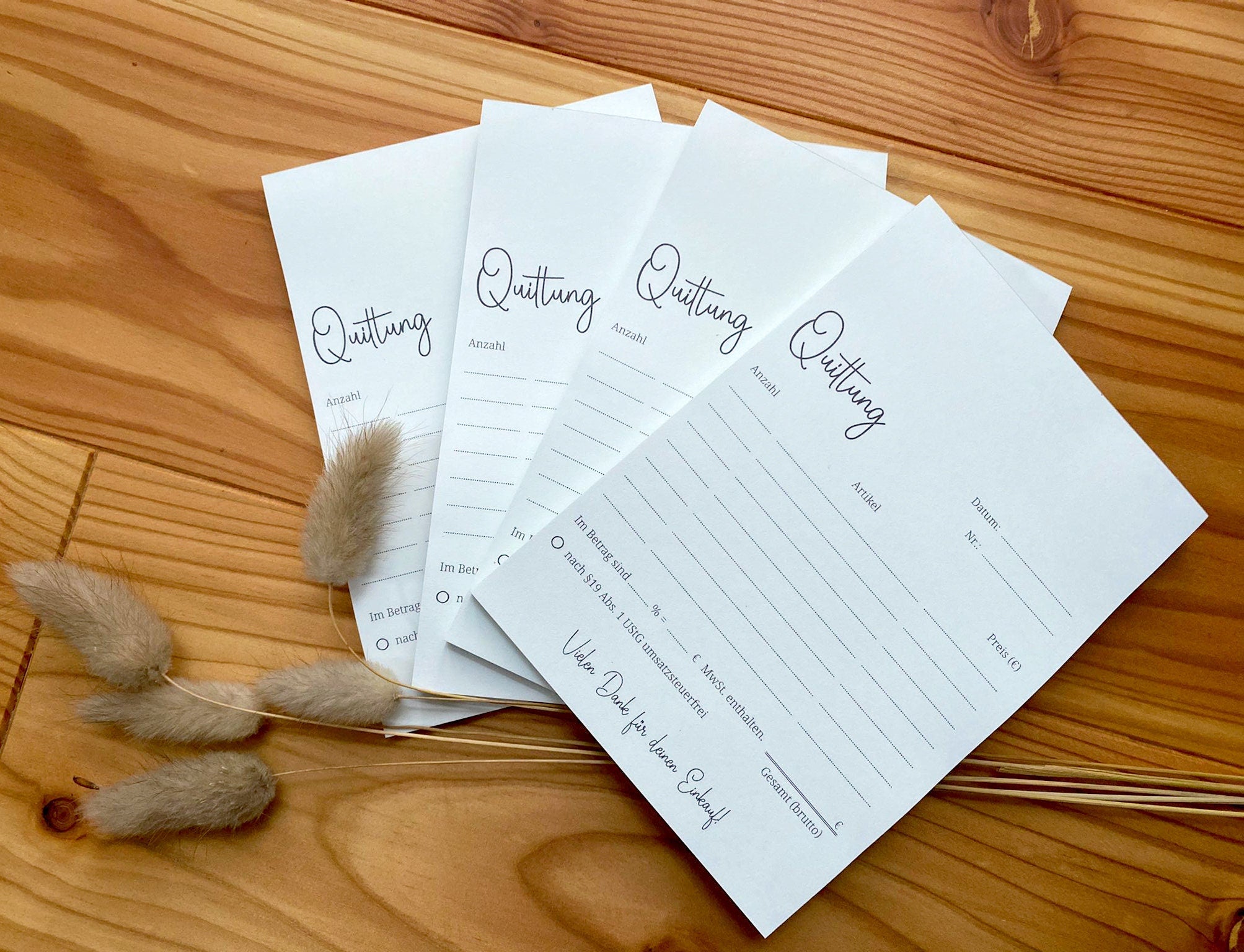 Quittungsblock in Din A6