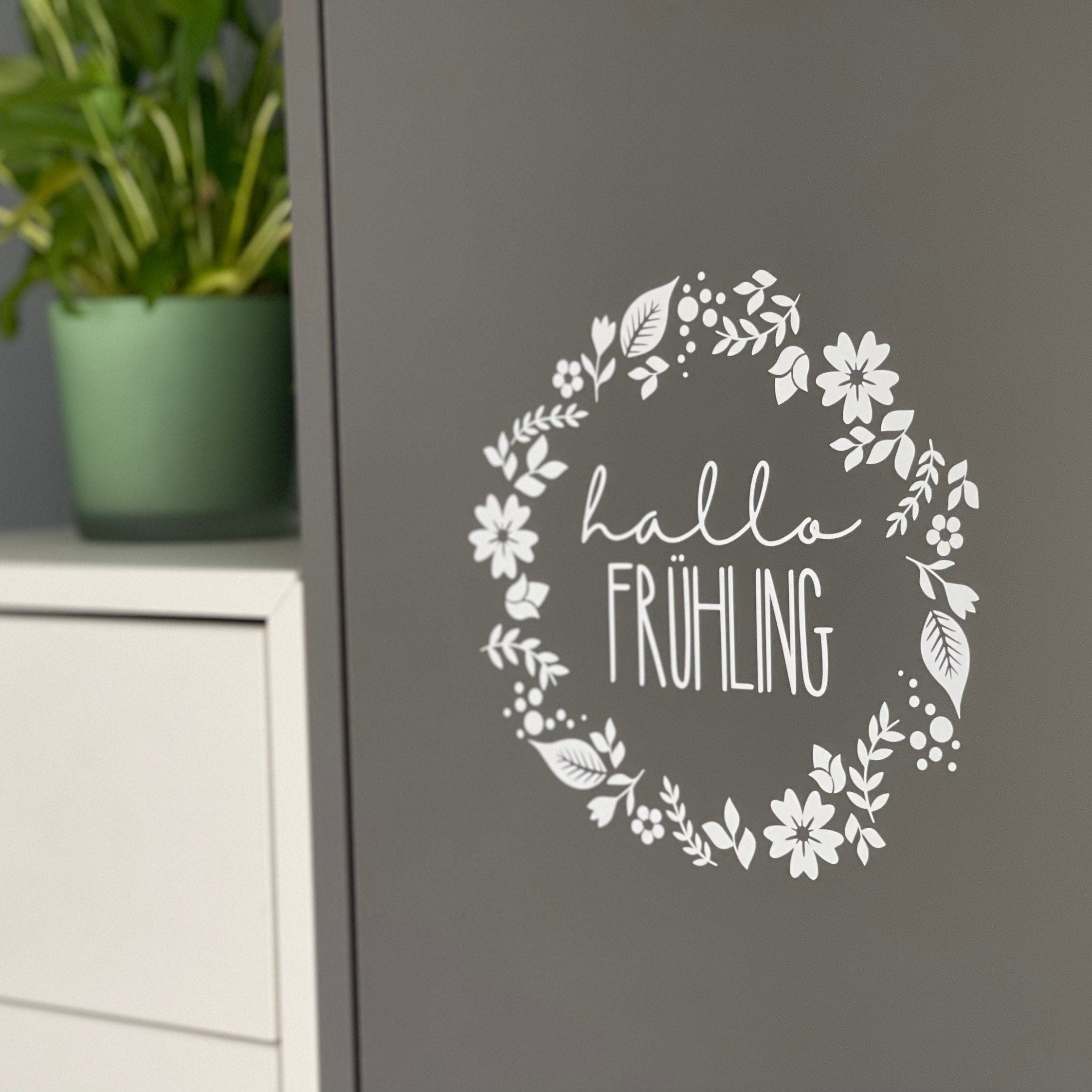 Aufkleber "Hallo Frühling"