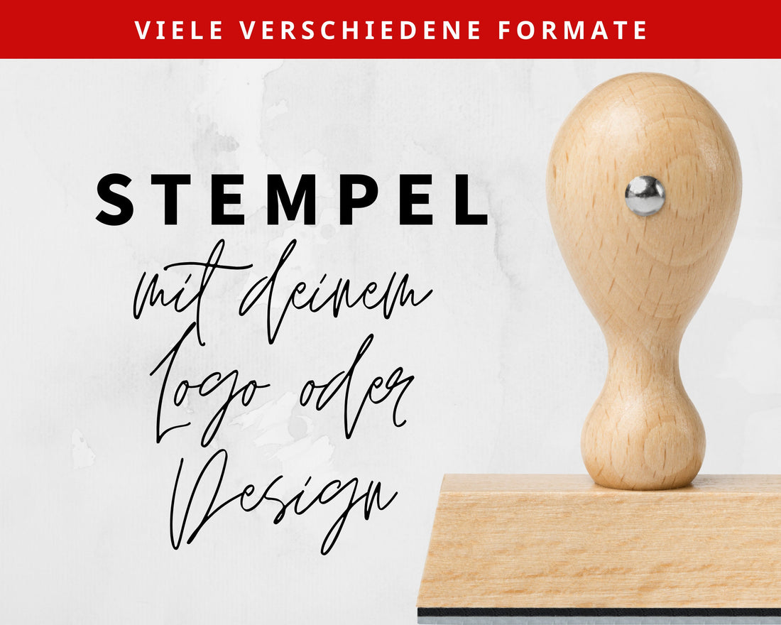 Personalisierter Stempel mit deinem Logo oder Design
