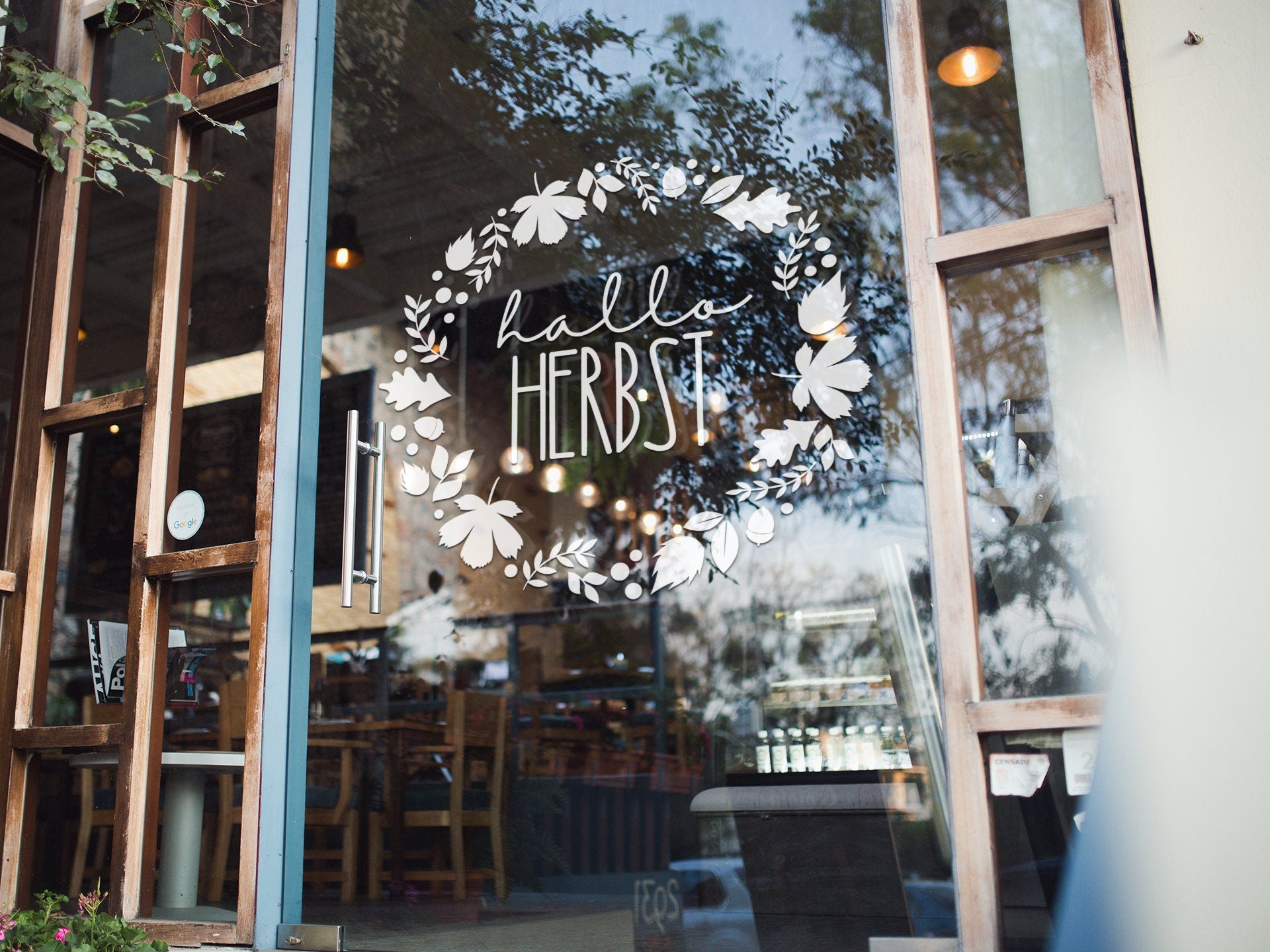 Aufkleber "Hallo Herbst"