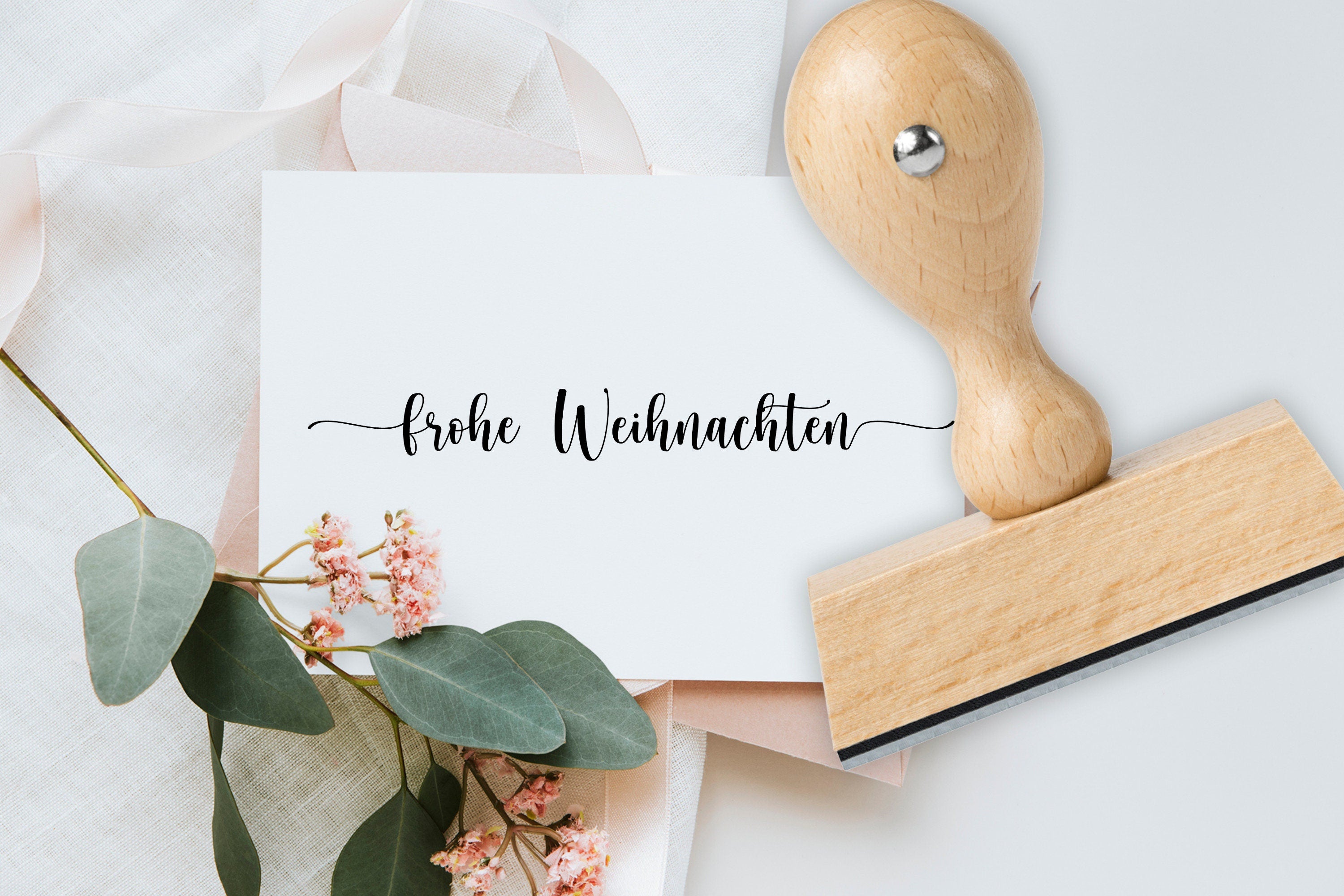 Stempel "frohe Weihnachten"