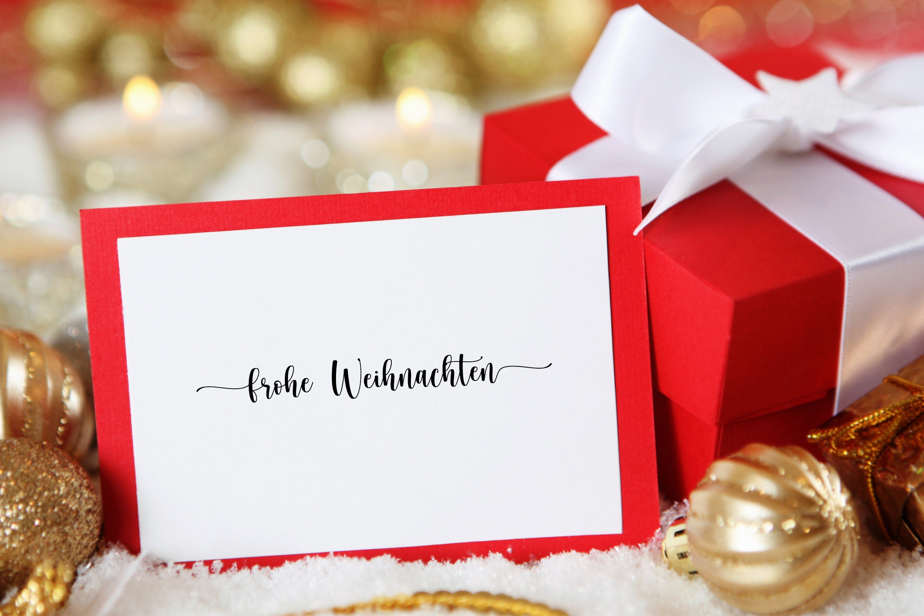 Stempel "frohe Weihnachten"