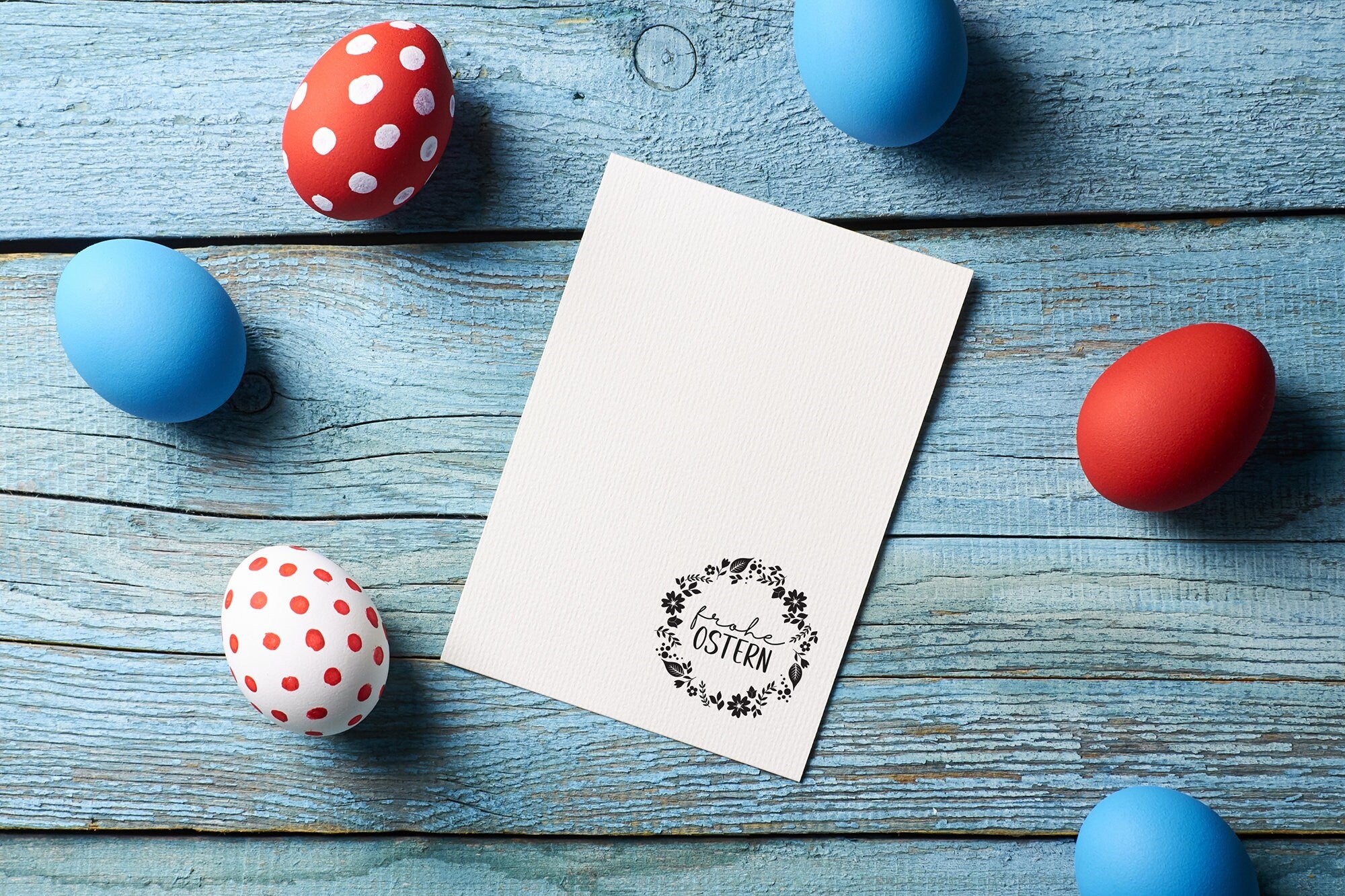 Stempel "frohe Ostern"