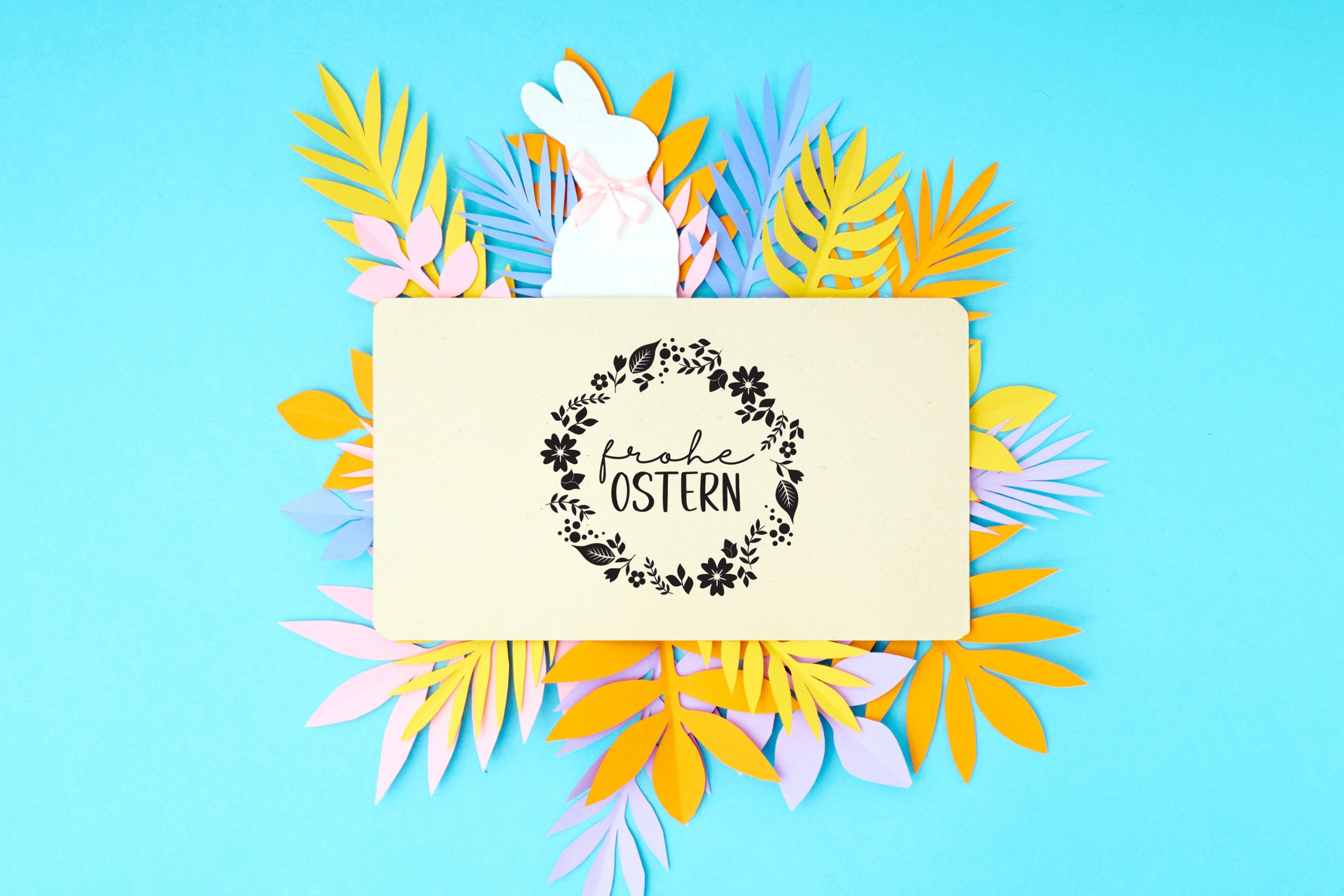 Stempel "frohe Ostern"