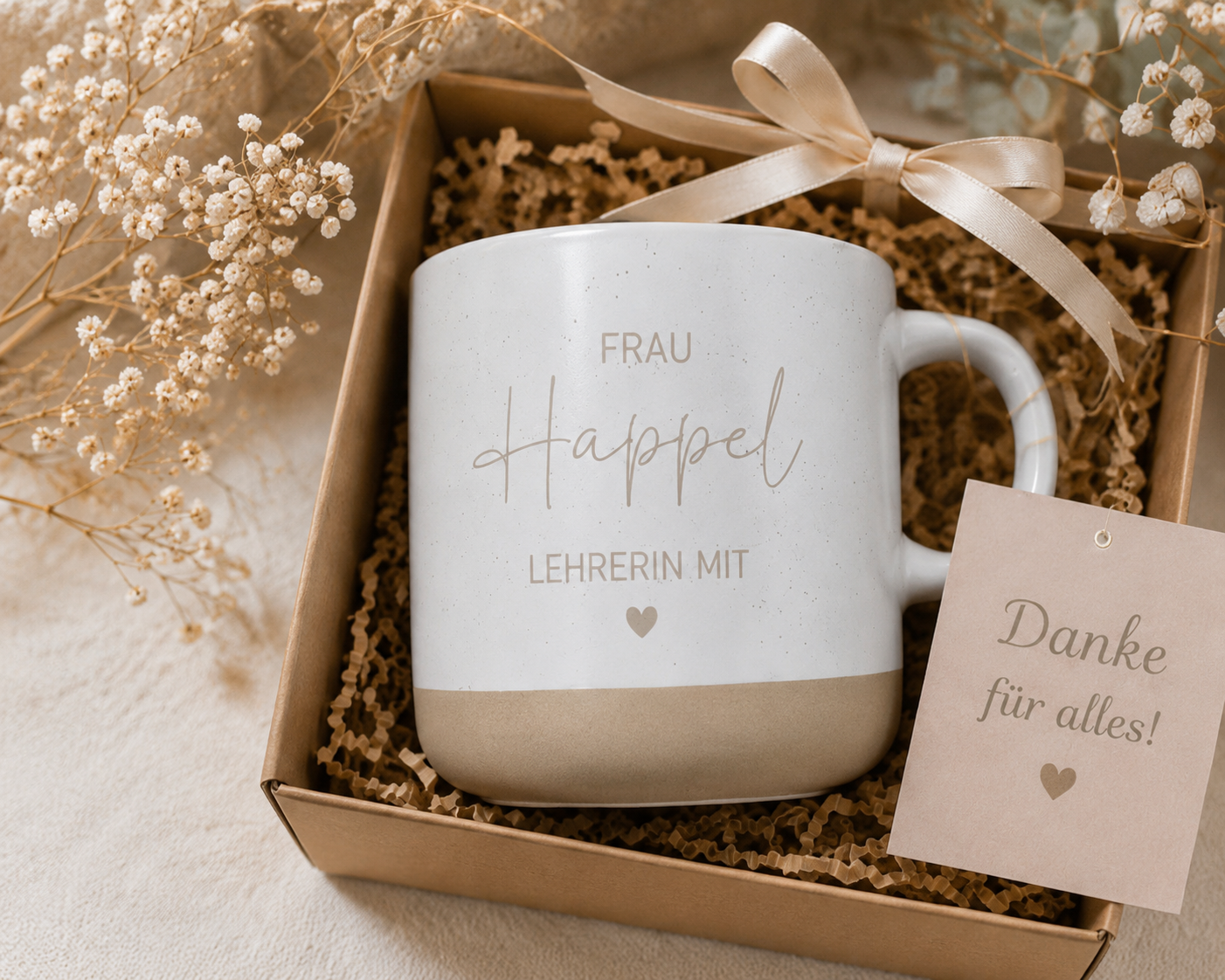Personalisierte Lehrerin Tasse mit Name