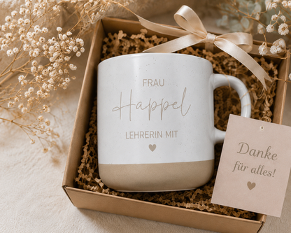 Personalisierte Lehrerin Tasse mit Name