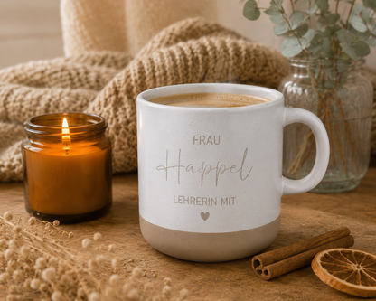 Personalisierte Lehrerin Tasse mit Name
