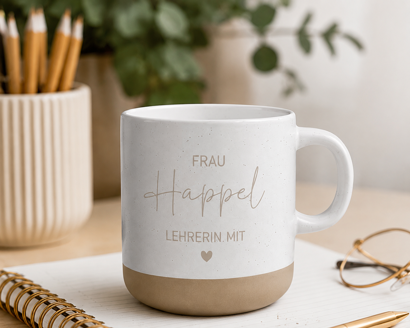 Personalisierte Lehrerin Tasse mit Name