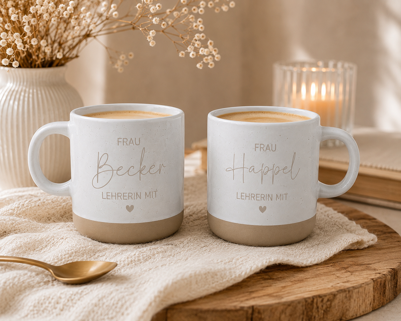 Personalisierte Lehrerin Tasse mit Name