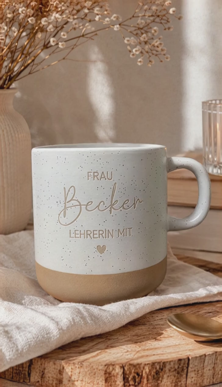 Personalisierte Lehrerin Tasse mit Name
