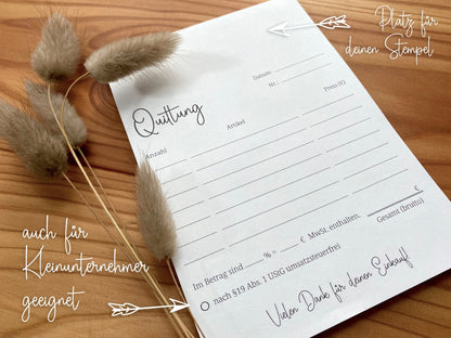 Quittungsblock in Din A6