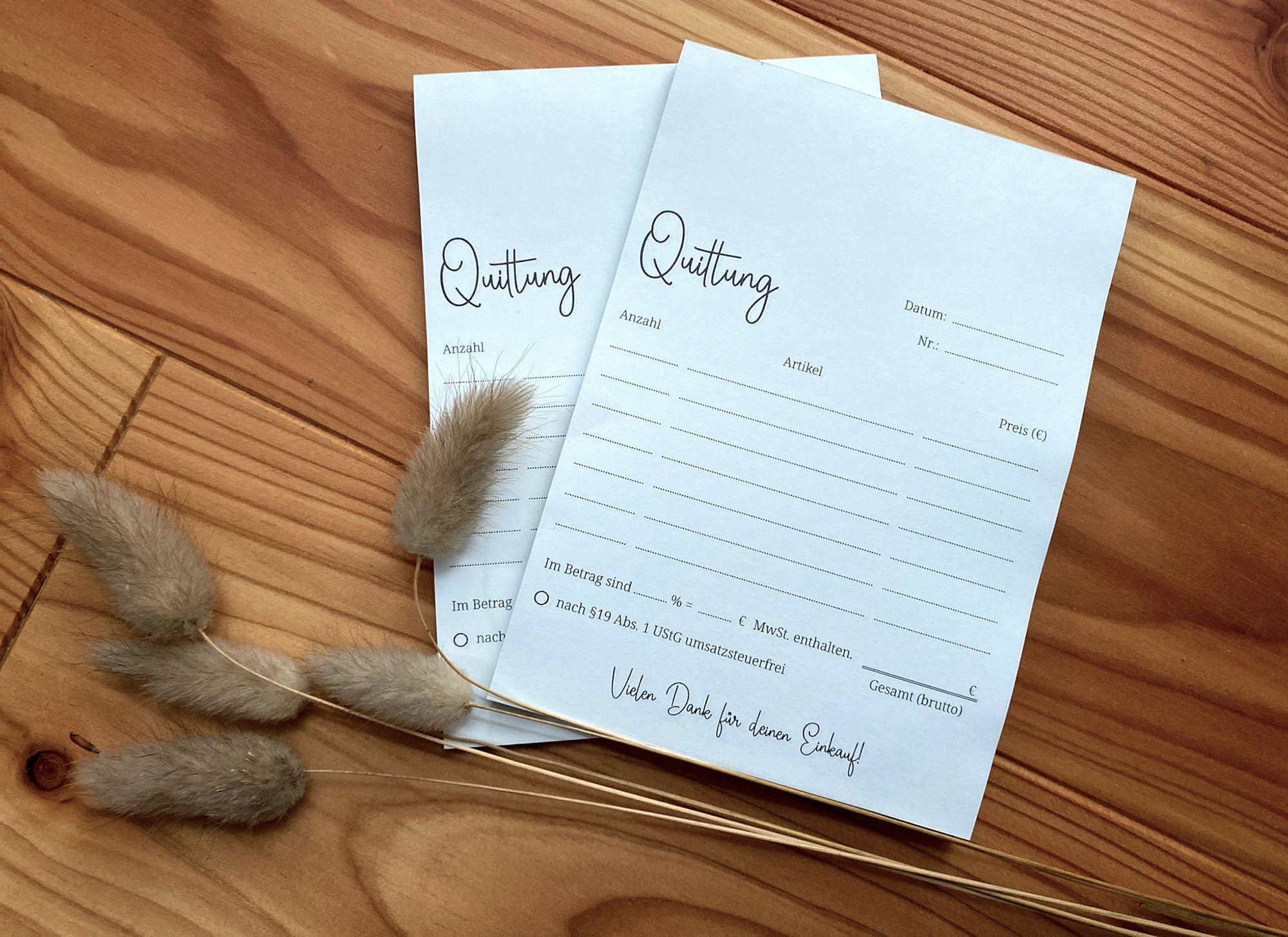 Quittungsblock in Din A6