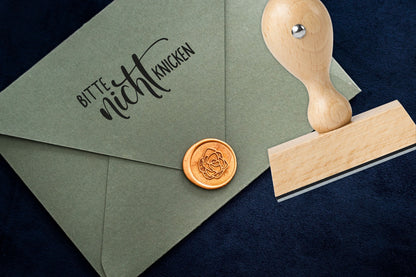 Stempel &quot;Bitte nicht knicken&quot;