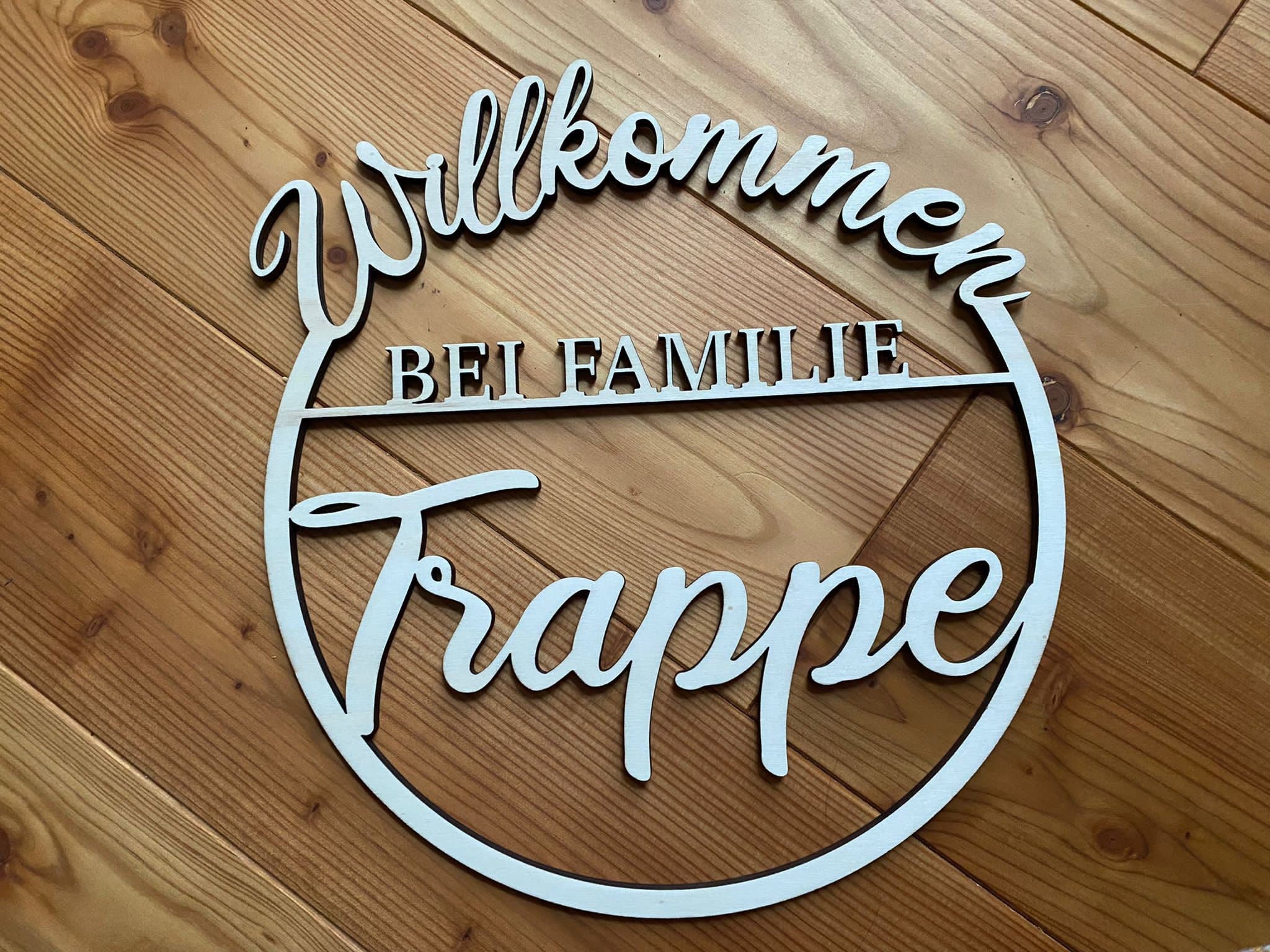 Türkranz „Willkommen bei Familie …“