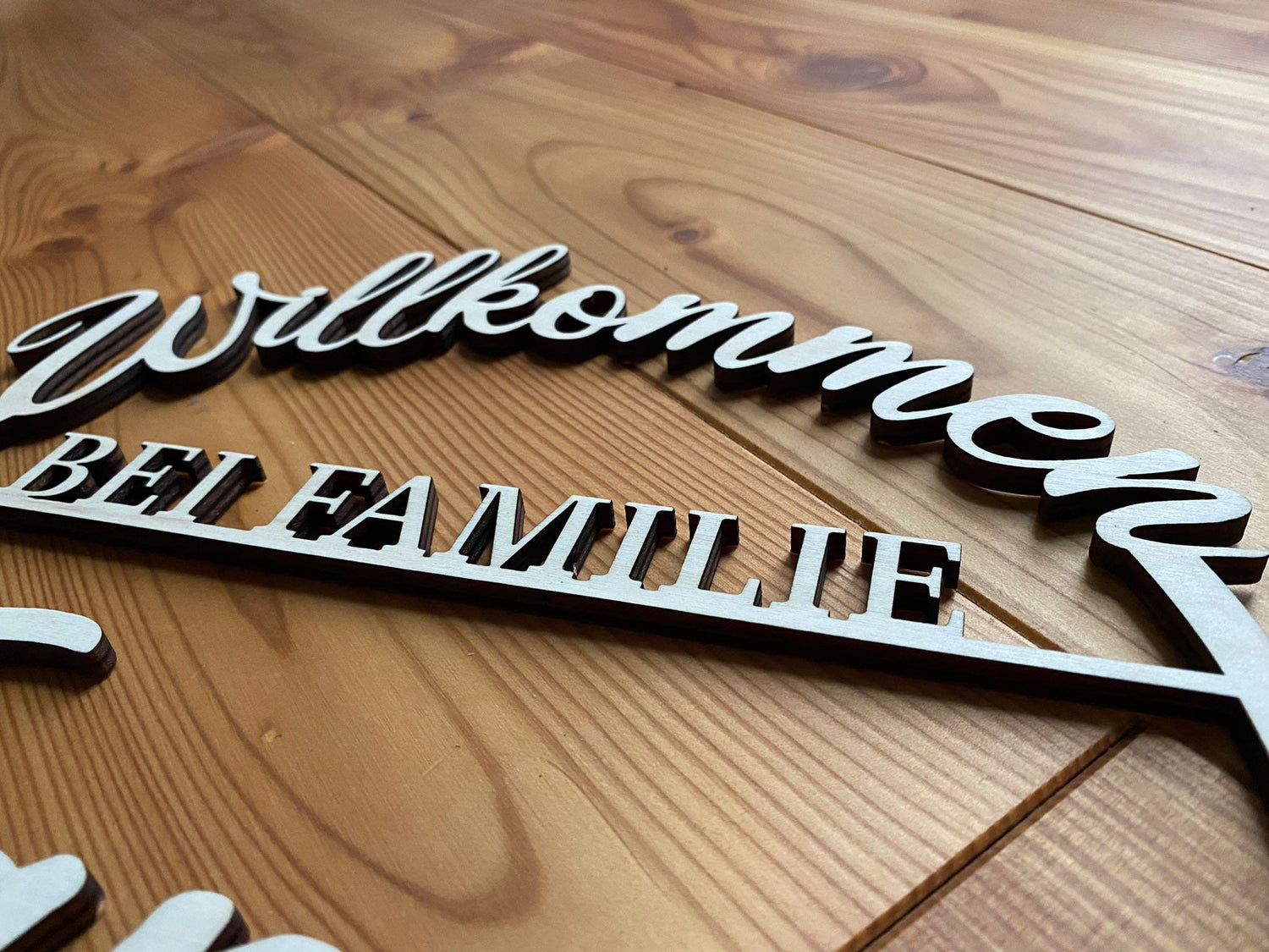 Türkranz „Willkommen bei Familie …“