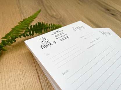 Auftragsblock in Din A5