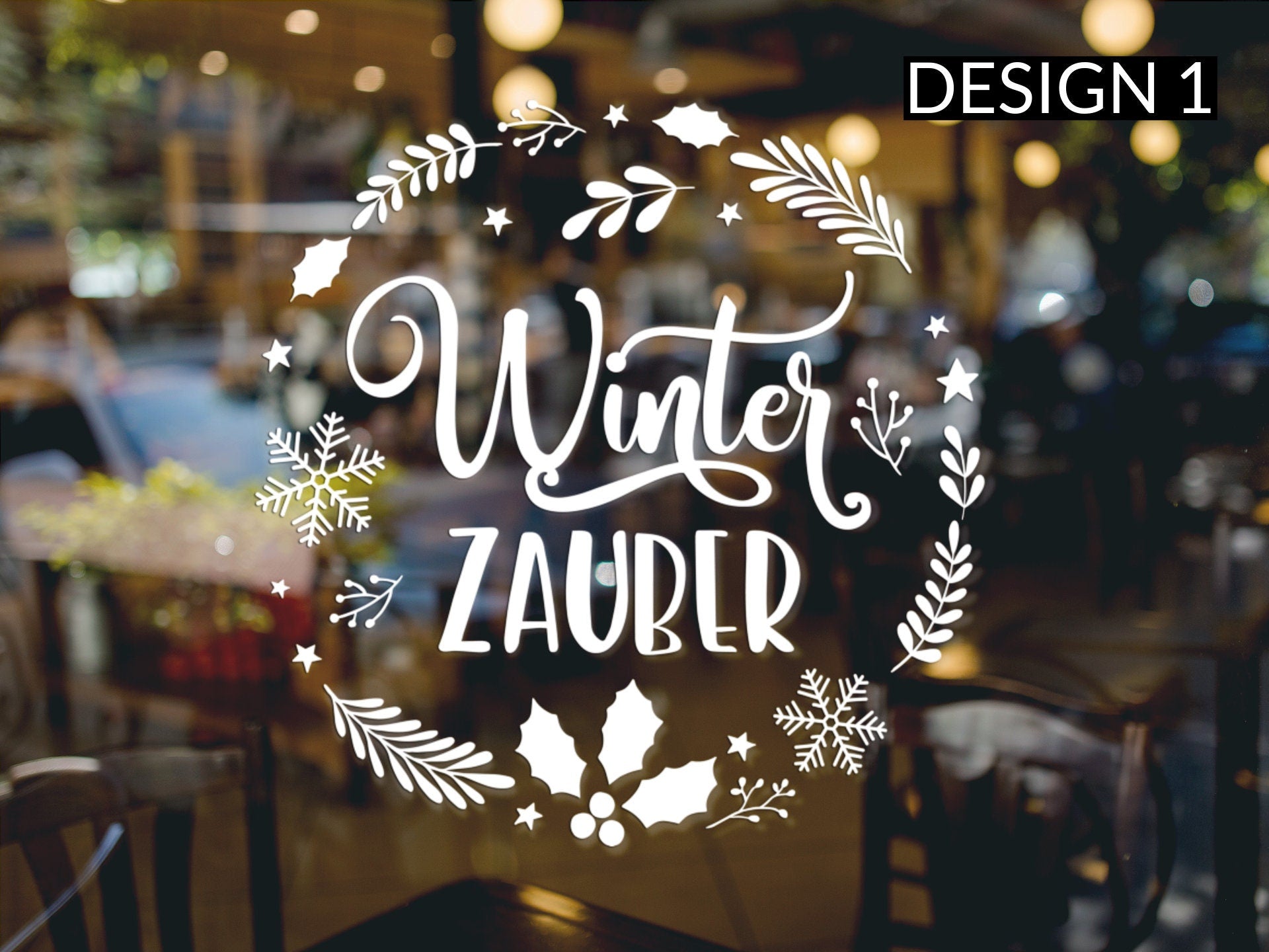 Aufkleber &quot;Winter Zauber&quot;