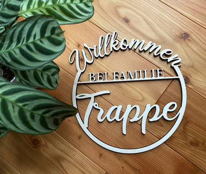 Türkranz „Willkommen bei Familie …“