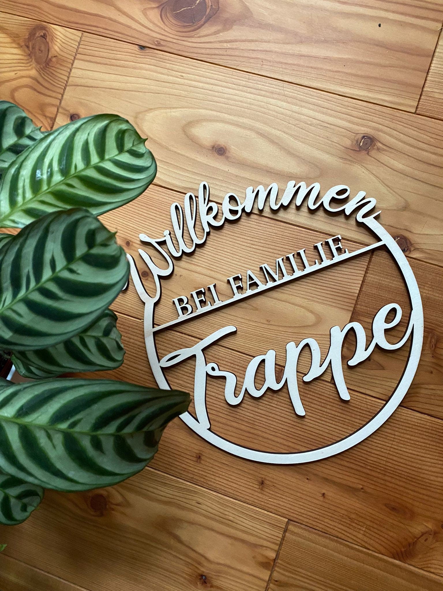 Türkranz „Willkommen bei Familie …“