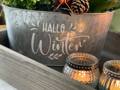 Aufkleber &quot;Hallo Winter&quot;