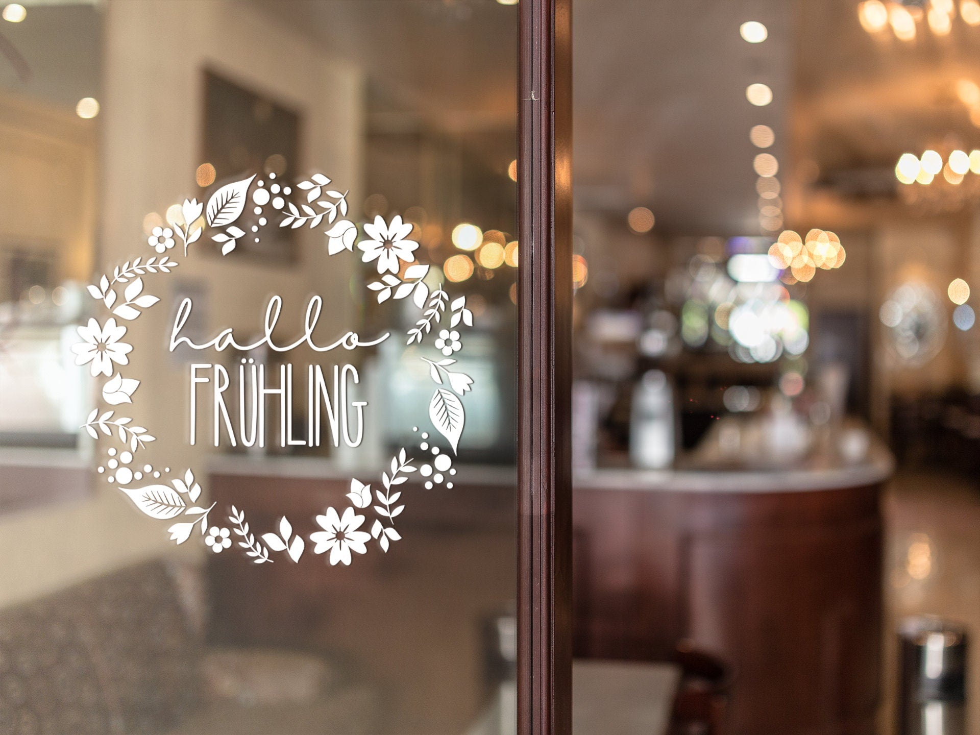 Aufkleber &quot;Hallo Frühling&quot;