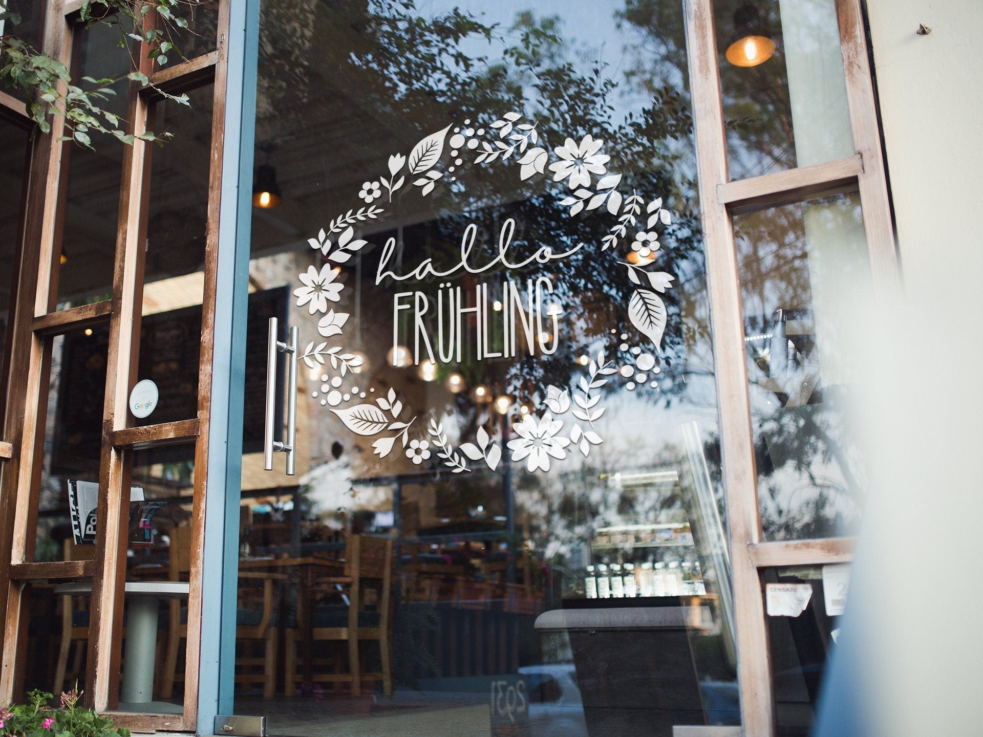 Aufkleber &quot;Hallo Frühling&quot;