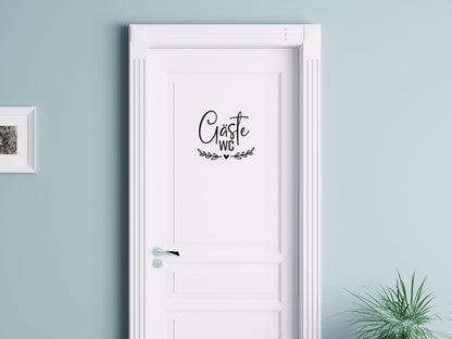 Aufkleber &quot;Gäste-WC&quot;