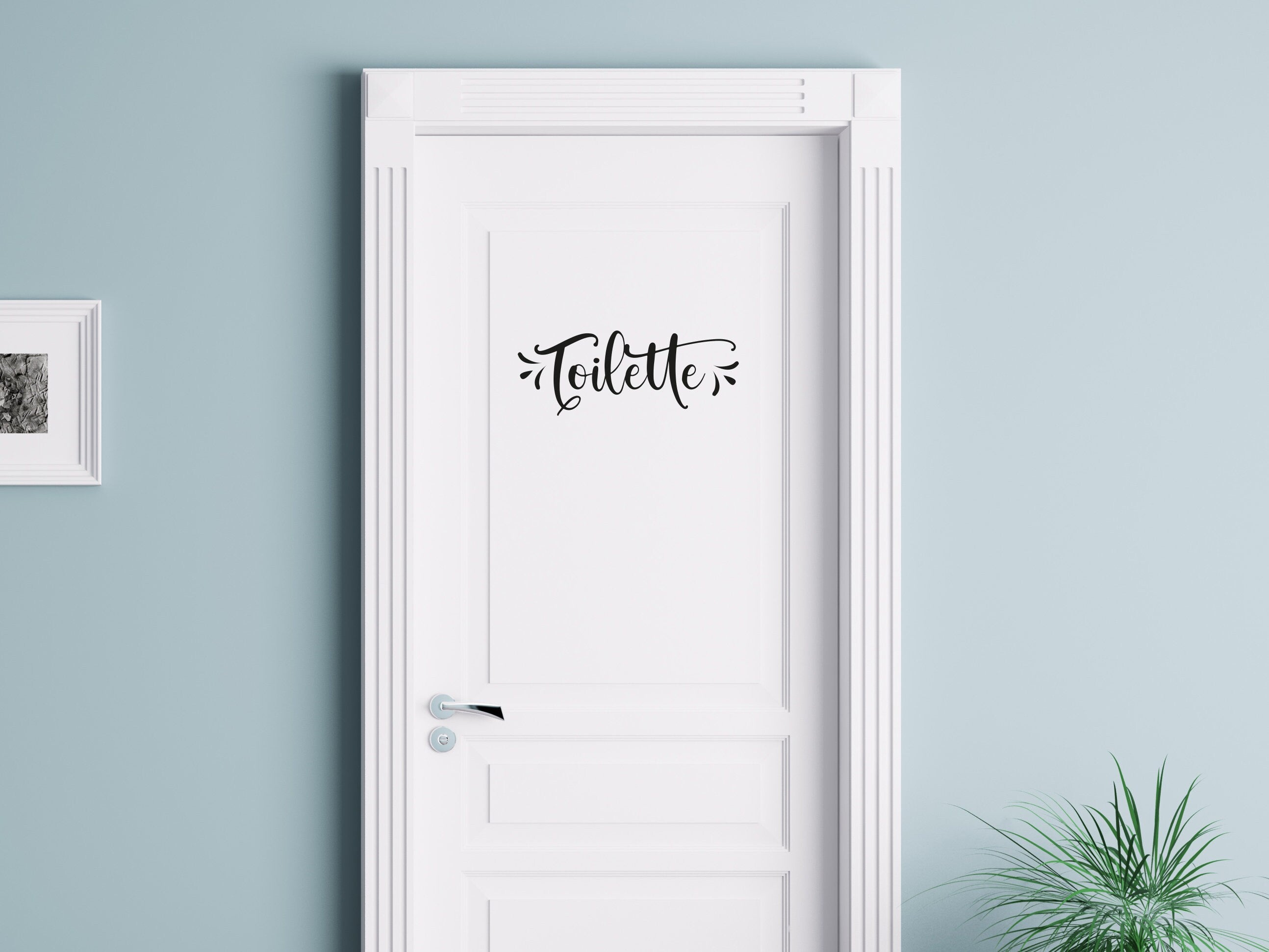 Aufkleber "Toilette"