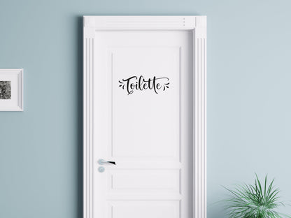 Aufkleber &quot;Toilette&quot;