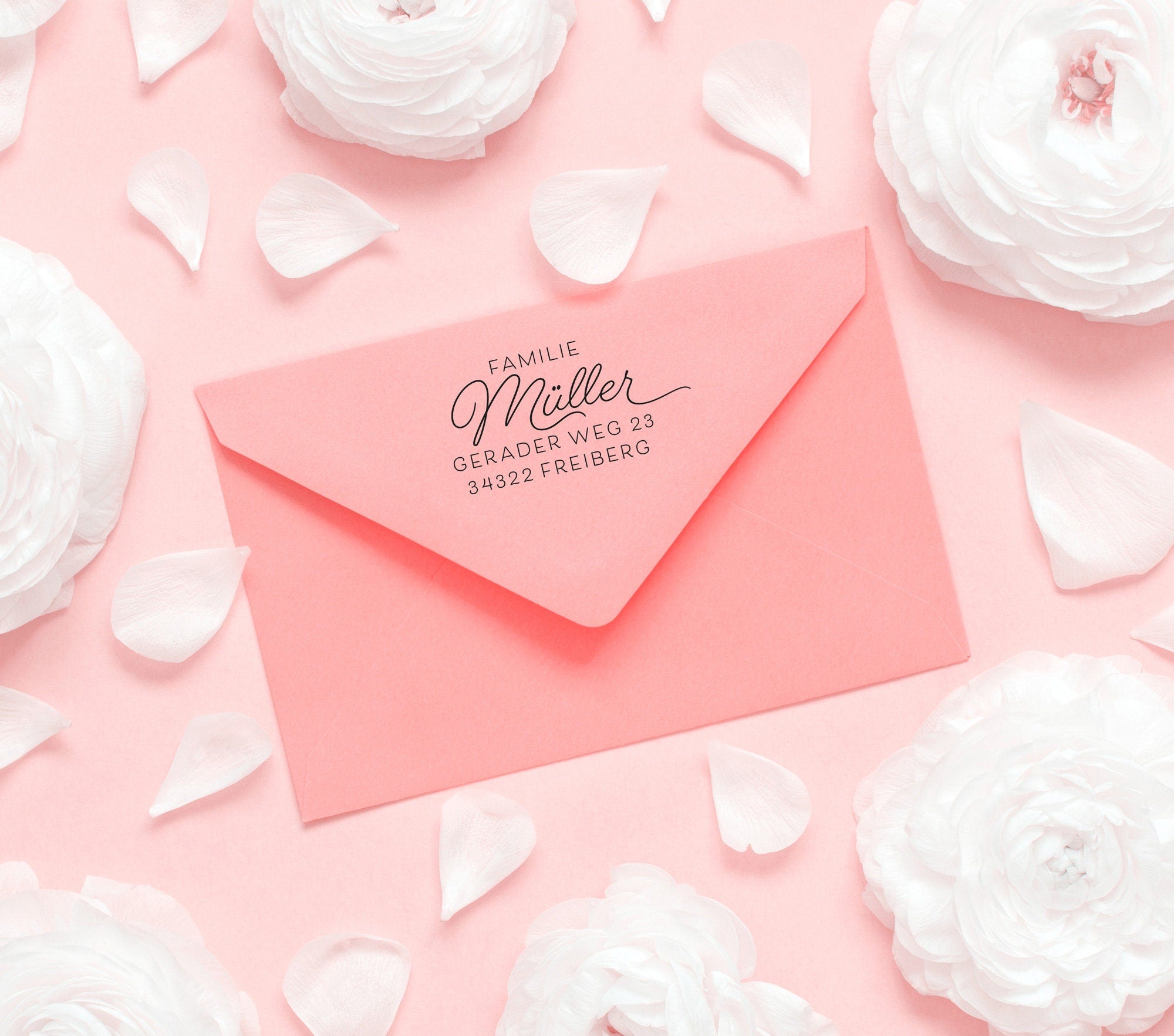 Stempel mit Adresse