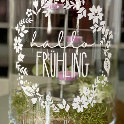 Aufkleber &quot;Hallo Frühling&quot;