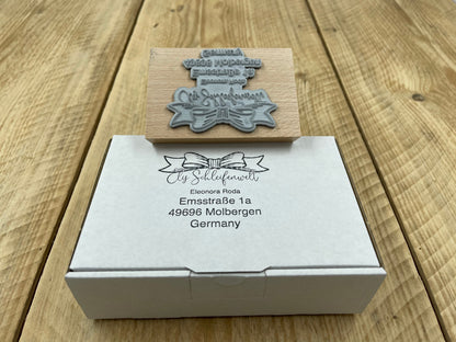 Personalisierter großer Stempel mit deinem Logo oder Design