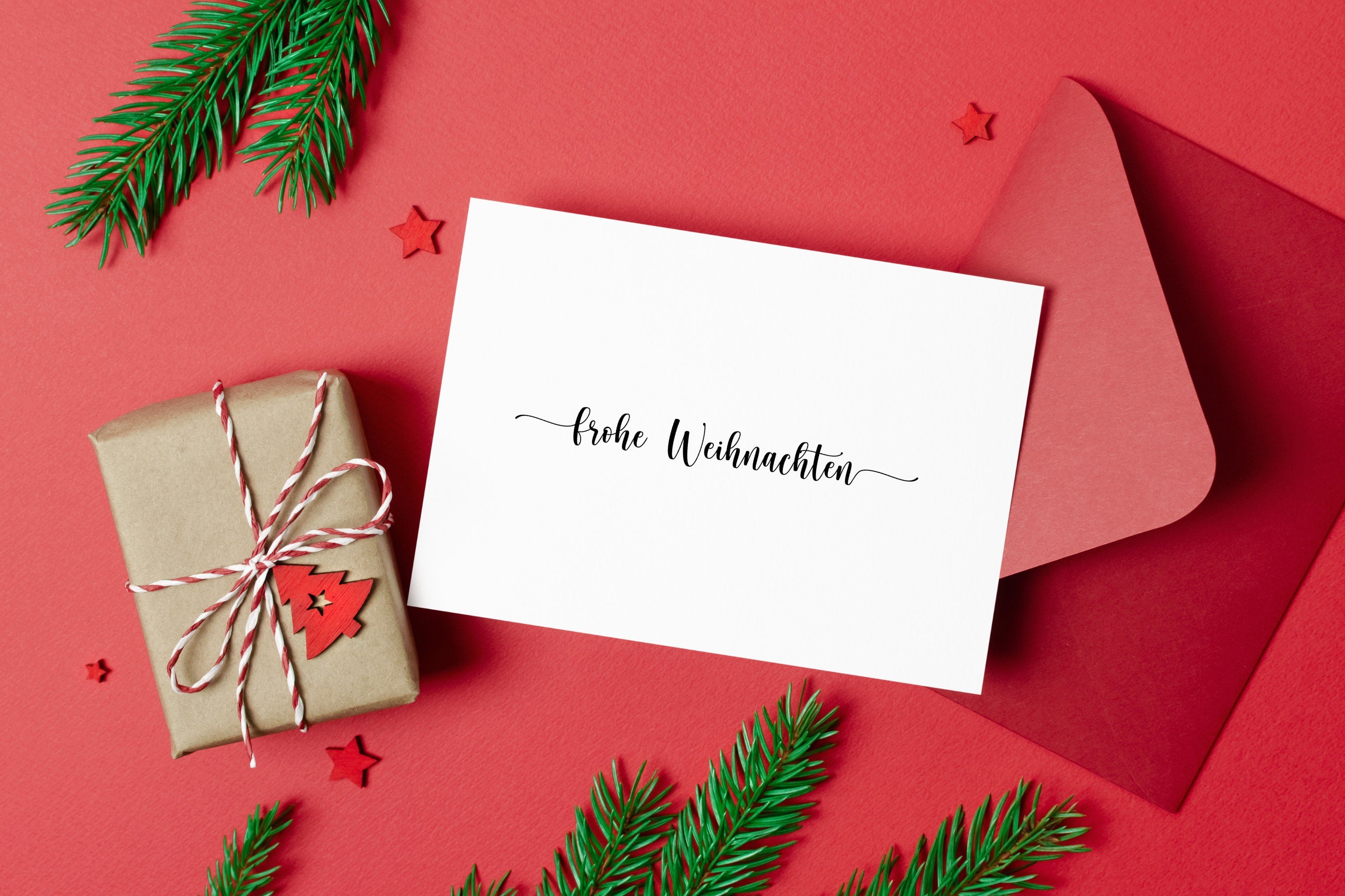 Stempel "frohe Weihnachten"