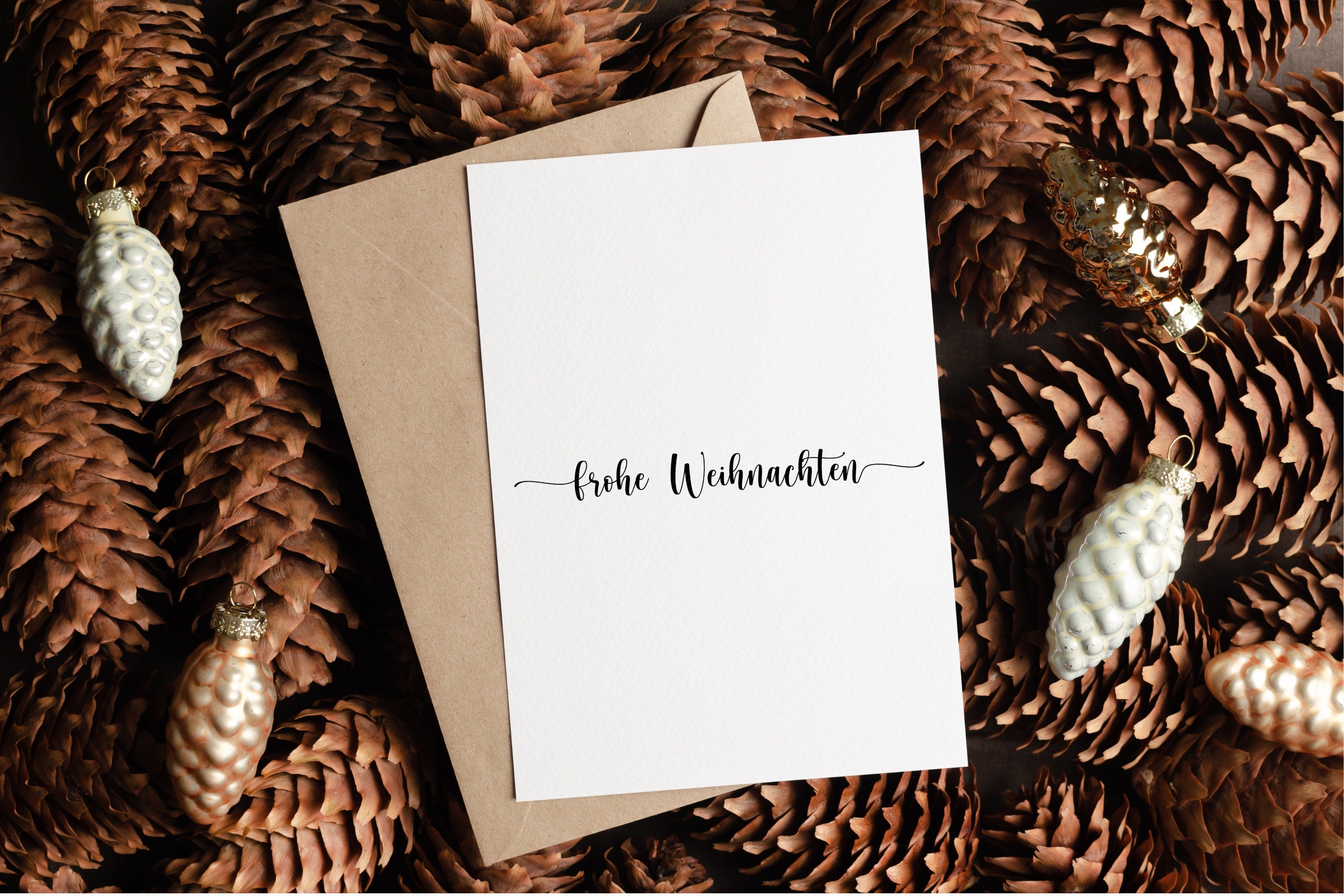 Stempel "frohe Weihnachten"