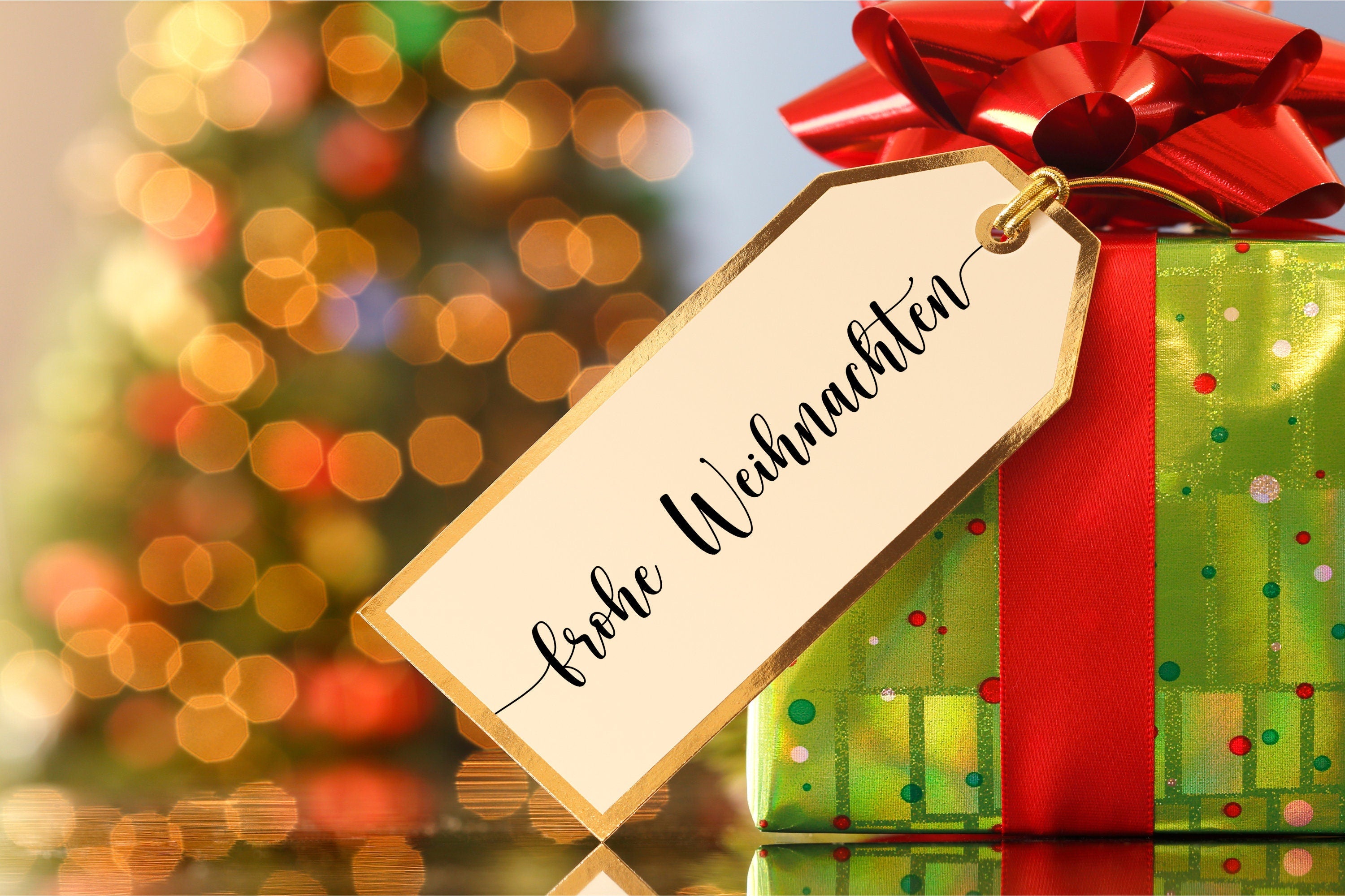 Stempel "frohe Weihnachten"