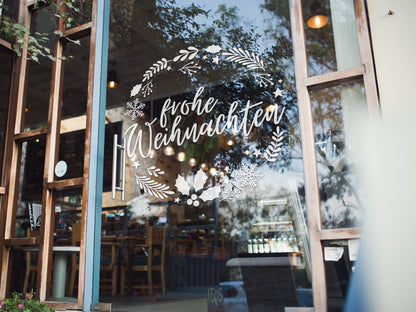 Aufkleber &quot;frohe Weihnachten&quot;