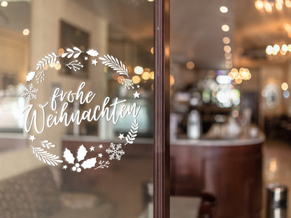 Aufkleber &quot;frohe Weihnachten&quot;
