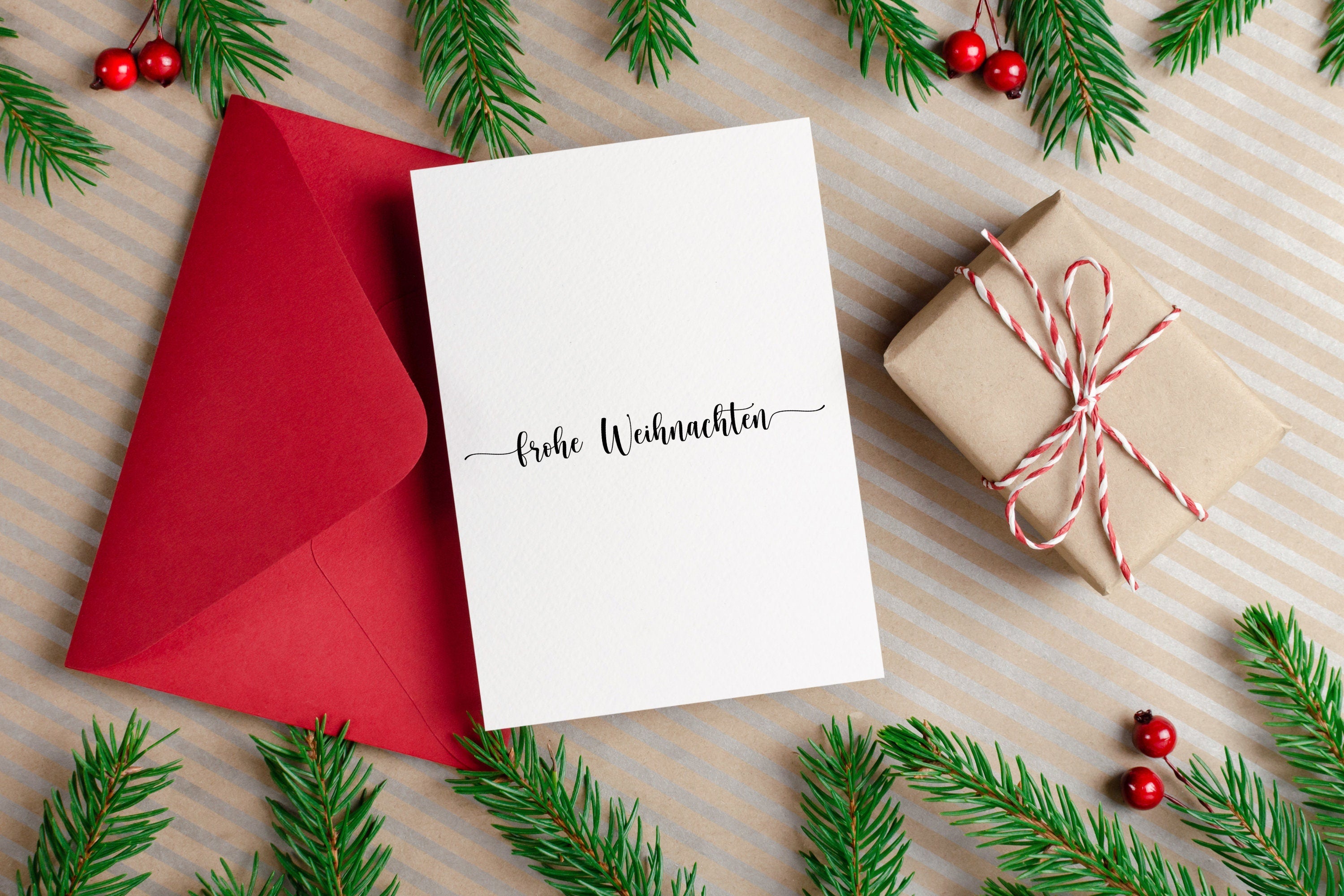 Stempel "frohe Weihnachten"