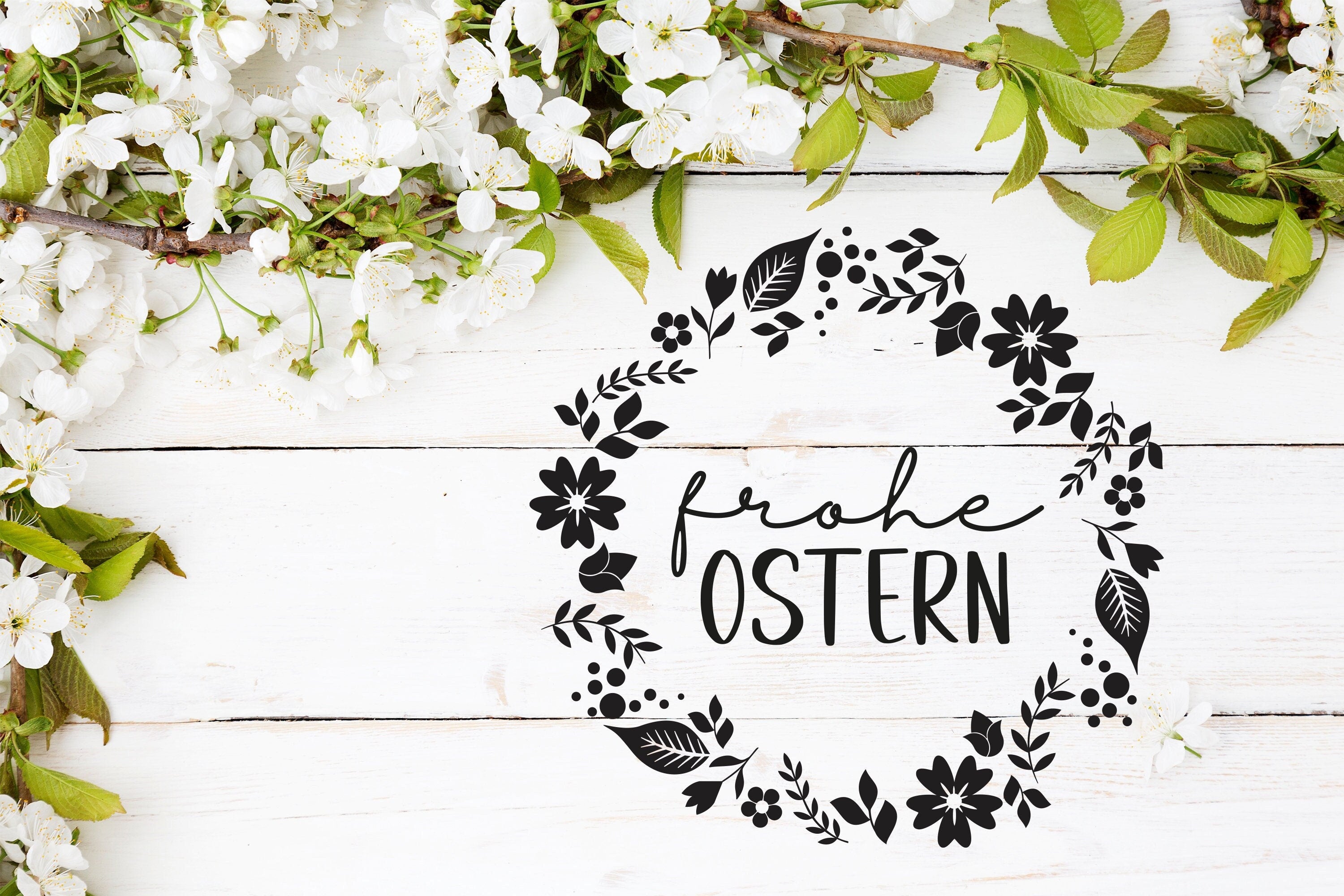 Aufkleber &quot;Frohe Ostern&quot;