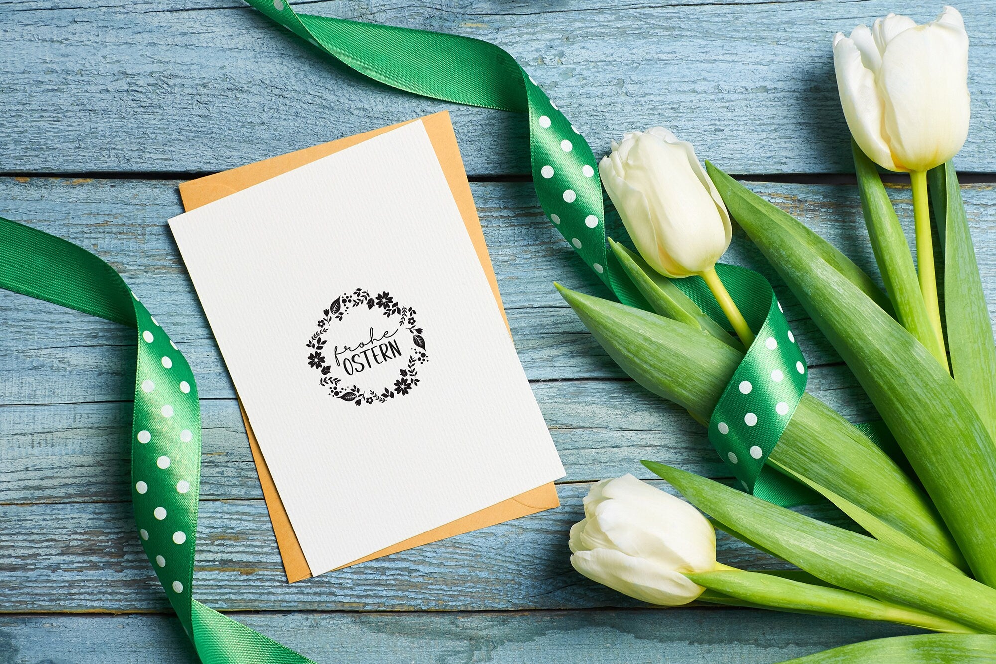 Stempel "frohe Ostern"