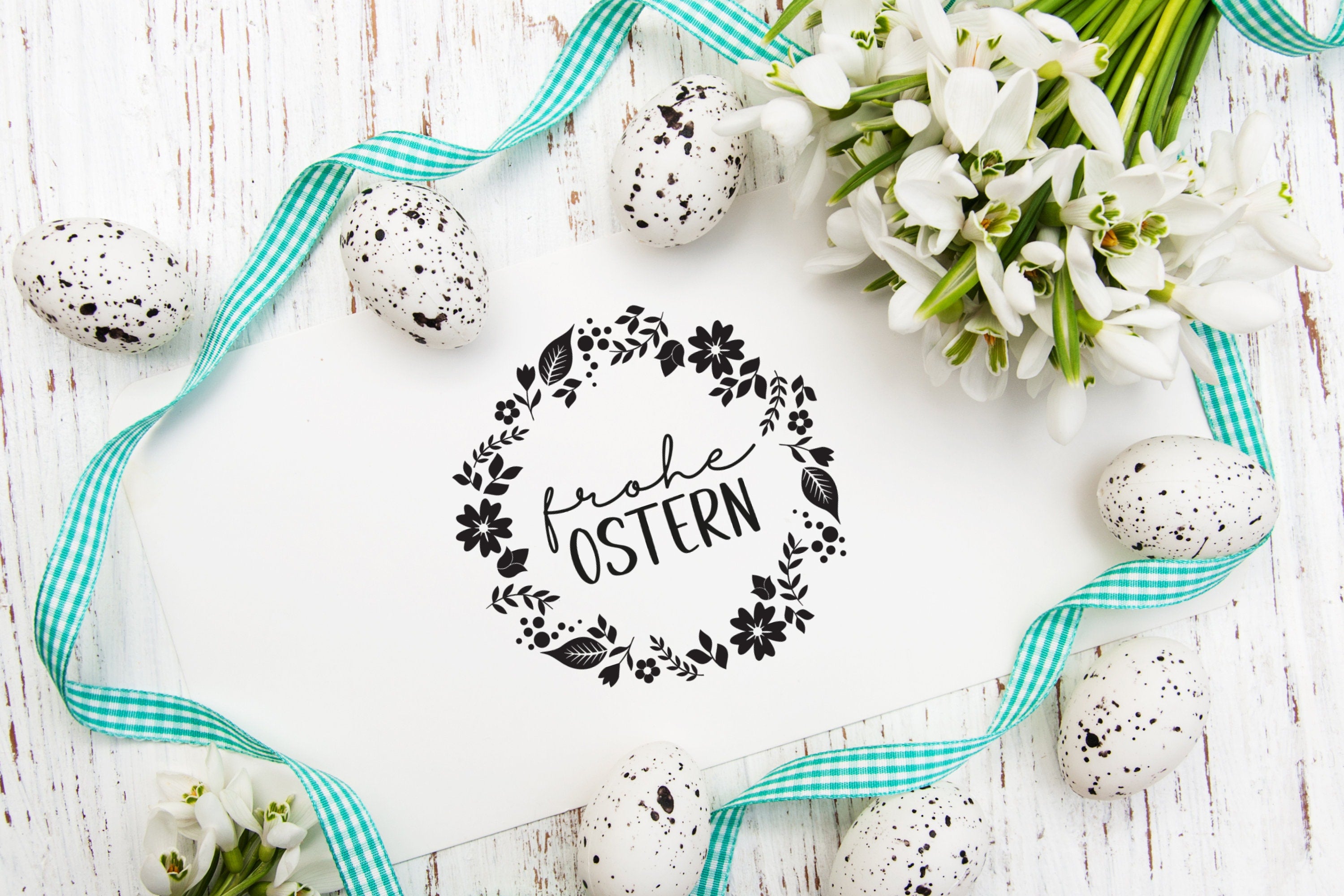 Stempel "frohe Ostern"