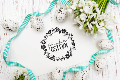 Stempel &quot;frohe Ostern&quot;